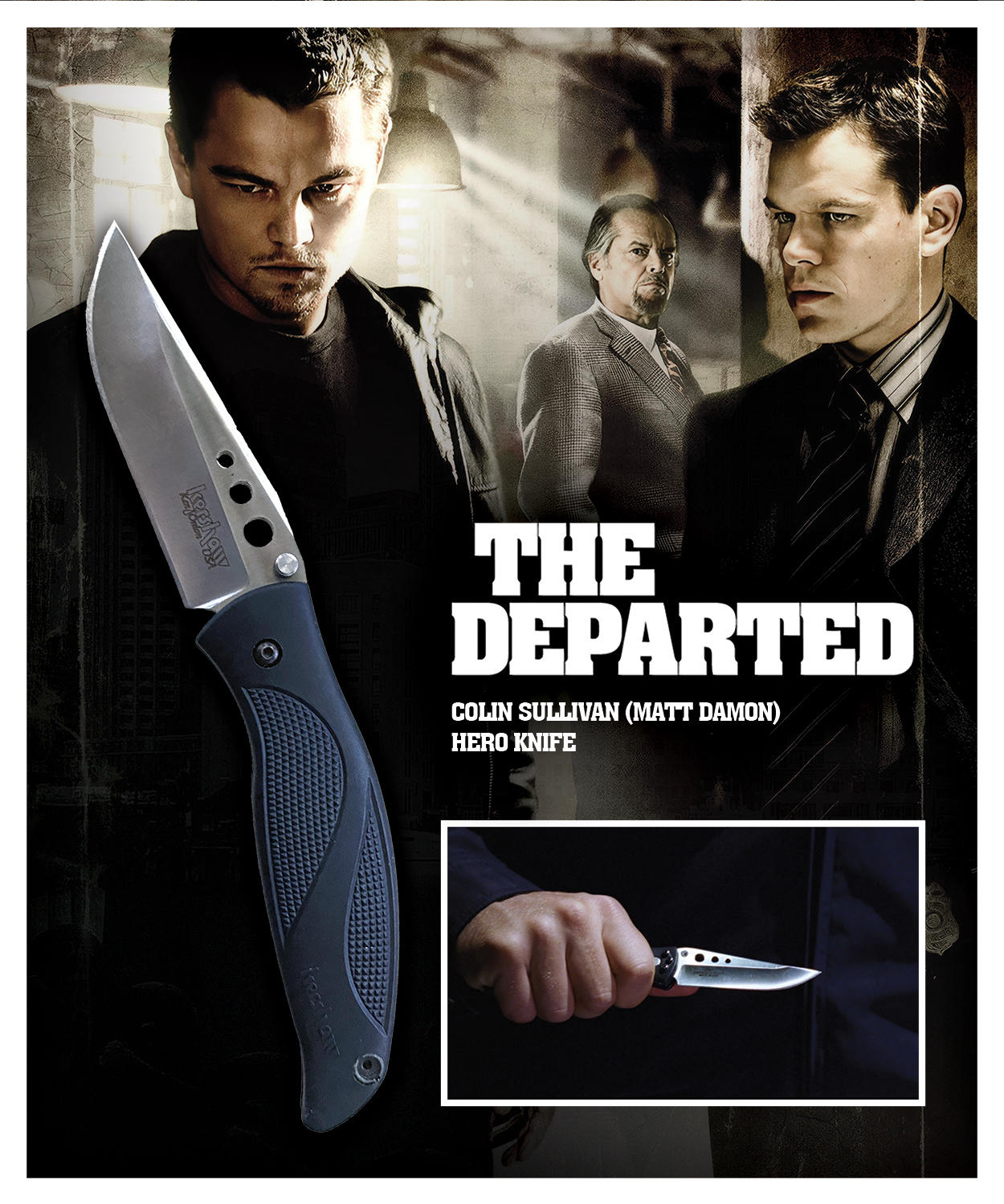 THE DEPARTED - Colin Sullivan (Matt Damon) Hero Prop Knife